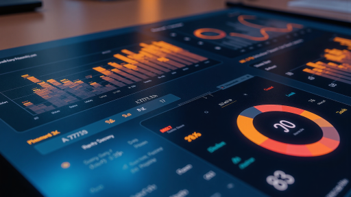 直播带货数据分析界面，显示销售转化率和观众参与度统计，专业电商直播数据展示